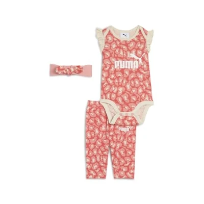 Afbeelding van Puma Minicats Essentials Animal Newborn 3TEILIGES SET Broek voor kinderen, Maat: 74, Peach frost