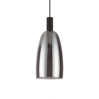 Afbeelding van Ideallux Ideal Lux Coco hanglamp zwart rookgrijs Ø 14cm