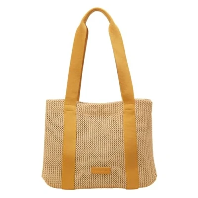 Afbeelding van Marc O&#039;Polo Schoudertas Runja Shopper Golden Yellow Lichtbruin