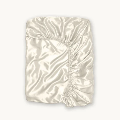 Afbeelding van Hoeslaken Satijn Creme Y NOT Bestel nu heel makkelijk online 140 x 200