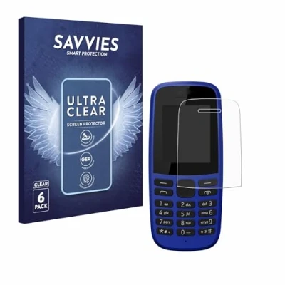 Afbeelding van Savvies (6 Stuks) Schermbeschermer voor Nokia 105 DS 2019 Screen Protector Ultra Transparant