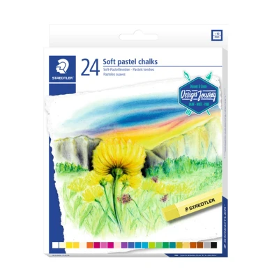 Afbeelding van Pastelkrijt Staedtler karat zacht assorti set à 24 stuks