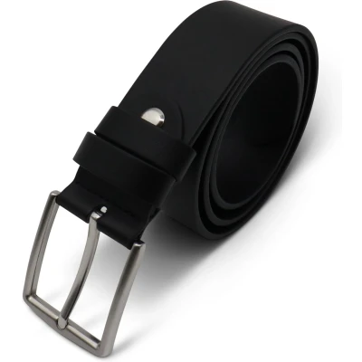 Afbeelding van riem casual Heren Dames Leren Brede Leer