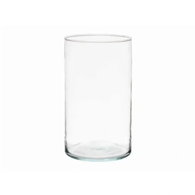 Afbeelding van Giftdecor Bloemenvaas cilinder vorm transparant glas 17 x 30 cm Vazen