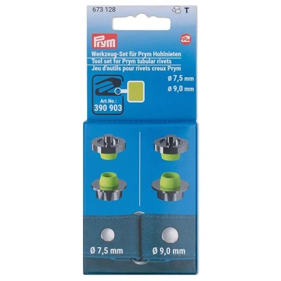 Afbeelding van Prym 673128 Gereedschap set holle nieten 7,5+9mm