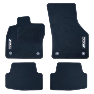 Afbeelding van OCC DESIGN Voetmat op maat Golf VII (2012 2019), 5 stuks, met logo