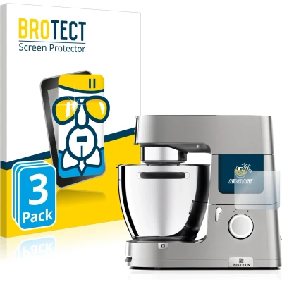 Afbeelding van BROTECT Screenprotector voor Kenwood KCL 95 cooking chef XL. Folie Beschermfolie Beschermglas transparant (3 Stuks)