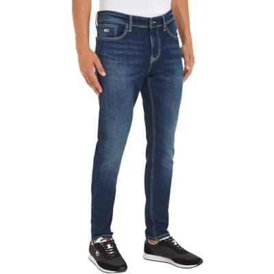 Afbeelding van Tommy Jeans Austin SLIM Tapered Fit, Heren, Maat: 28x30, Denim dark