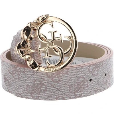 Afbeelding van GUESS Riem Emera Logo Adjustable Pant Belt W85 Blush Roze