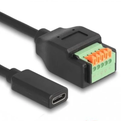 Afbeelding van Delock USB 2.0 Kabel Type C™ Buchse zu Terminalblock Adapter mit