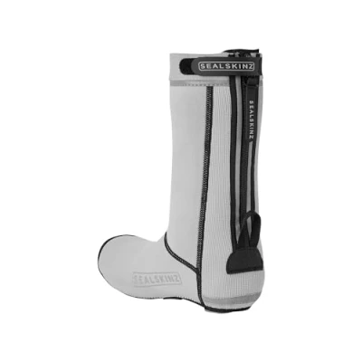 Afbeelding van SEALSKINZ Uniseks Caston overschoenen met open zool voor fietsers, alle weersomstandigheden, grijs, S