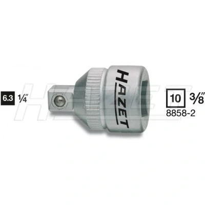 Afbeelding van Hazet 8858 2 Dopsleuteladapter Aandrijving 3/8 (10 mm) Uitvoering 1/4 (6.3 26 mm 1 stuk(s)