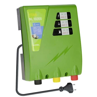 Afbeelding van Kerbl Titanium Ni 16000 Rieten omheining, 16,0 J, weidehek apparaat, stroomvoorziening, 230 V