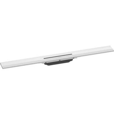 Afbeelding van hansgrohe Ready set douchegoot RainDrain Flex, afvoergoot 800 mm, vloerafvoer douche inkortbaar voor wandmontage, mat wit