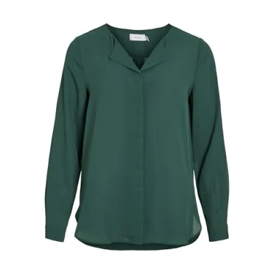 Afbeelding van VILA LUCY L S NOOS Blouse, Dames, Maat: XS, Pineneedle