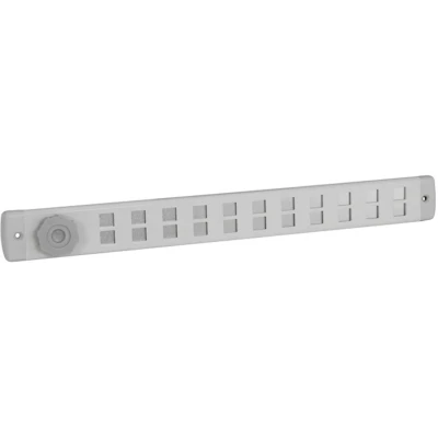 Afbeelding van Nedco Bold Line schuifrooster alum. 370 x 40 mm blank