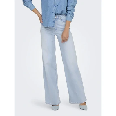 Afbeelding van Onlmadison Blush Hw Wide DNM Cro495 Noos, Lichtblauw gebleekte denim, XXS x 32L