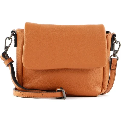 Afbeelding van FREDsBRUDER Leren Schoudertas Happy Collection Mieze Crossbody Bag Dark Honey Bruine