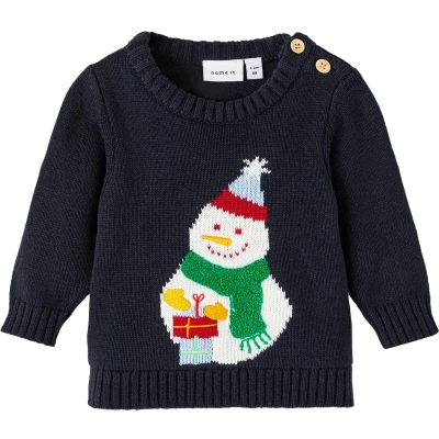 Afbeelding van Name it Nbnrulle LS Trui voor kinderen, Maat: 62, Dark sapphire