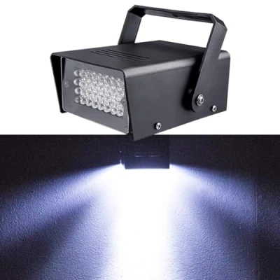 Afbeelding van Led Stroboscoop Discolamp,met 32 Super Helder Mini Party Light(Wit)