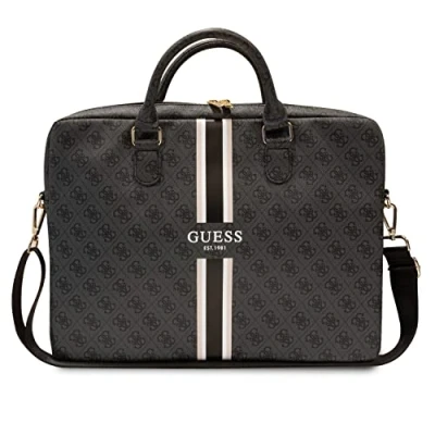 Afbeelding van Guess Printed Stripe Laptoptas voor o.a. Apple MacBook 15/16&quot; Zwart