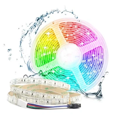 Afbeelding van Arotelicht 24V LED Strip 300LEDs 5M 5050SMD strip, lichtband, lichtstrip binnendecoratie RGB, 60leds/M, waterdicht