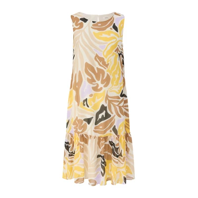 Afbeelding van s.Oliver Black Label MIT Volants Jurk, Dames, Maat: 34, Ecru