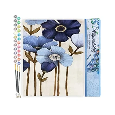 Afbeelding van Figured&#039;Art Schilderen op Nummer Volwassenen canvas Orchidee Handwerk acrylverf Kit DIY Compleet 40x50cm zonder frame