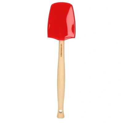 Afbeelding van Le Creuset premium grote lepelspatel rood 28 cm