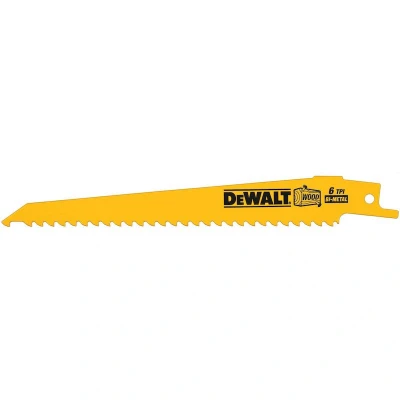 Afbeelding van DeWalt Accessoires Reciprozaagblad BiM 152x3,6 5,1mm hout met spijkers en kunstof tot 110mm DT2359 QZ