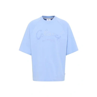 Afbeelding van Carlo Colucci Tshirt print, Heren, Maat: Large, Blue