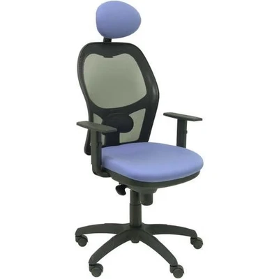 Afbeelding van Piqueras Y Crespo (PIQU7) Stoel voor Jorcker, mesh, zwart, Bali, lichtblauw, kantoor, acacia, eenheidsmaat