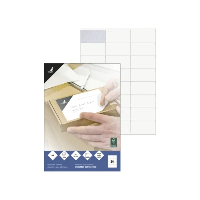 Afbeelding van Kangaro etiket inkjet/laser/print 70x36mm 100 vel 24 stickers per K 7036