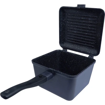 Afbeelding van RidgeMonkey Connect Deep Pan &amp; Griddle XL Granite Edition