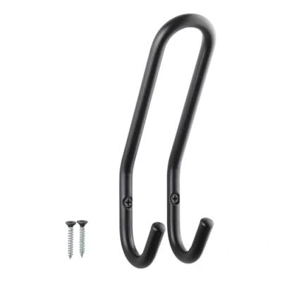 Afbeelding van SOTECH jashaak FARA 192 x 51 mm staal zwarte wandkapstok hanger