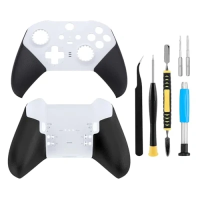 Afbeelding van Behuizing voor achterkant Shell Faceplate Cover Vervanging Reparatieset Xbox One Elite Series 2 Controller (wit)