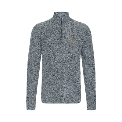 Afbeelding van Solid Ricardo Trui, Heren, Maat: 3XL, Insignia blue melange