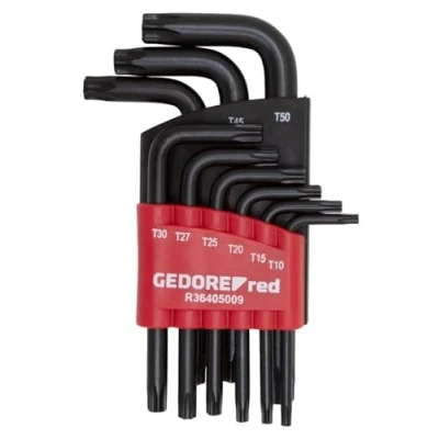 Afbeelding van Gedore red Torx sleutelset (T10 50) kort 9 delig