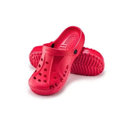Afbeelding van ESTRO Klompen Heren Tuinklompen Dames Unisex Sanitaire Tuinschoenen Gom Schoenen Zomer A78 (42, Rood)