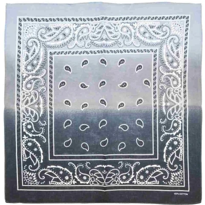 Afbeelding van Zac&#039;s Alter Ego Grey Two Tone Paisley Bandana Grijs