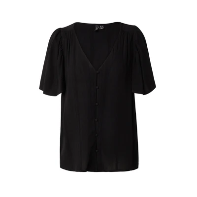 Afbeelding van VERO MODA Dames Vmkanva Ss WVN Ga Top, zwart, XS