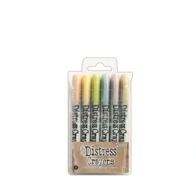 Afbeelding van Ranger Tim Holtz Distress Crayon Kleurpotlodenset, meerkleurig, 13,97 x 7,62 1,27 cm, 8,89 14,6 cm