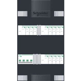 Afbeelding van Schneider electric 9 groepenkast 3 faschneider hoofdschakelaar met aardlekschakelaars fornuisgroep adv3b309af