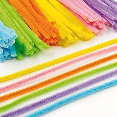 Afbeelding van Baker Ross pijpenreiniger kleurrijk paaskleuren voor kinderen om te knutselen en decoreren 120 stuks