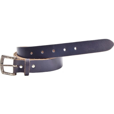 Afbeelding van Casual Blauwe Leren Riem 3cm Breedte Maat 105