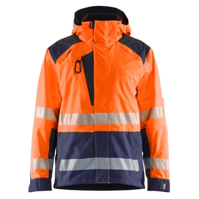 Afbeelding van Blaklader 4435 1987 Shelljack High Vis Oranje/Marineblauw