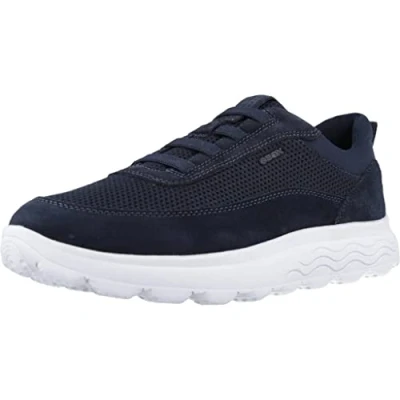 Afbeelding van Geox U Spherica B Sneakers laag, Heren, Maat: 46, Dunkelblau Leer