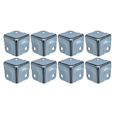 Afbeelding van HMF 14965 09 hoekbescherming van metaal voor koffer 8 stuks 18 x mm zilver verzinkt