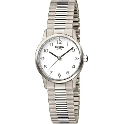 Afbeelding van Boccia 3318 01 Horloge Titanium Rekband zilverkleurig 26 mm