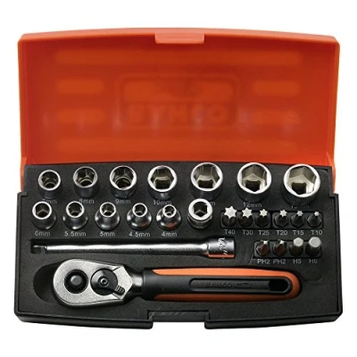 Afbeelding van Bahco SL25 25 delige dopsleutelset 1/4&quot;
